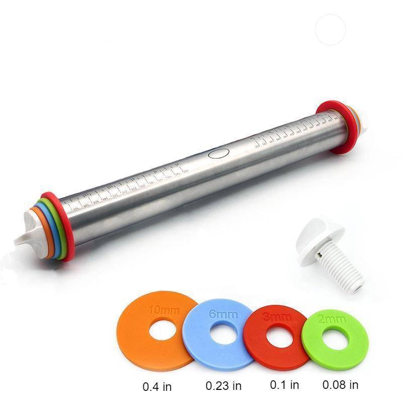 Adjustable Stainless-Steel Rolling Pin Home & Kitchen  