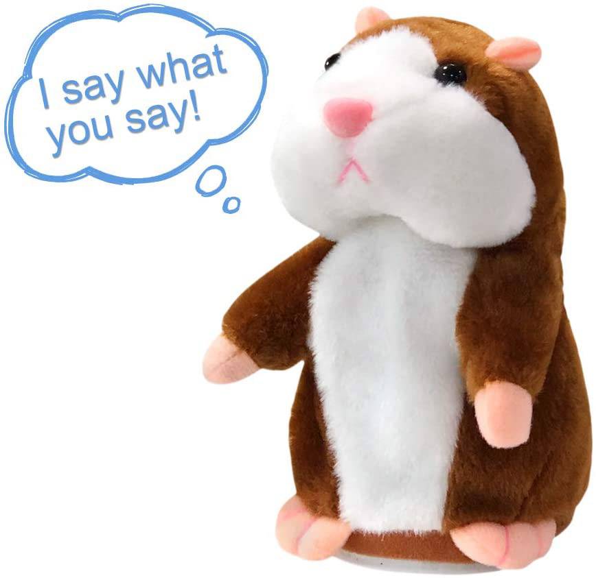 Talking Hamster Plush Toy Best Sellers Toys & Games Color : Grey|Light Brown|Dark Brown 