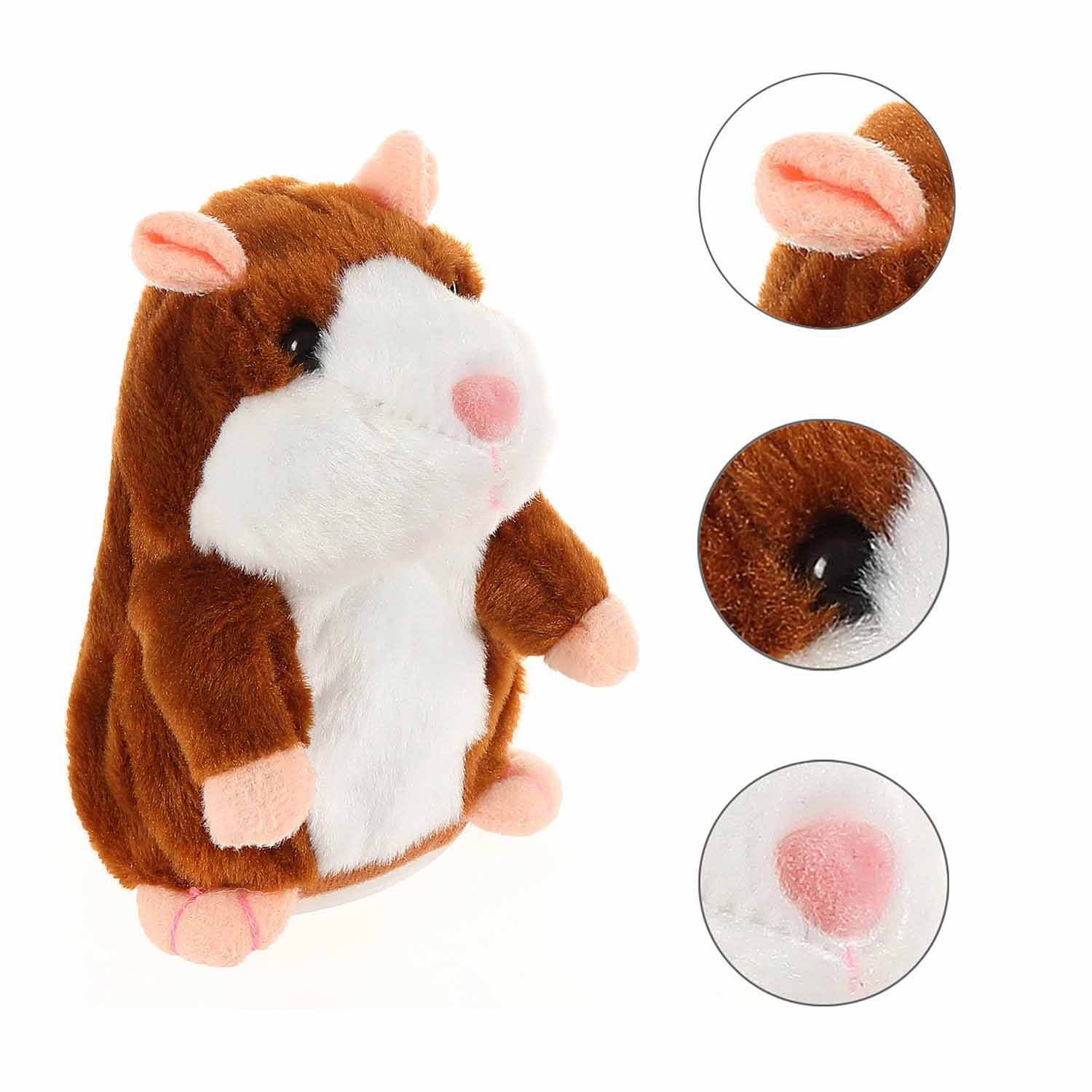 Talking Hamster Plush Toy Best Sellers Toys & Games Color : Grey|Light Brown|Dark Brown 