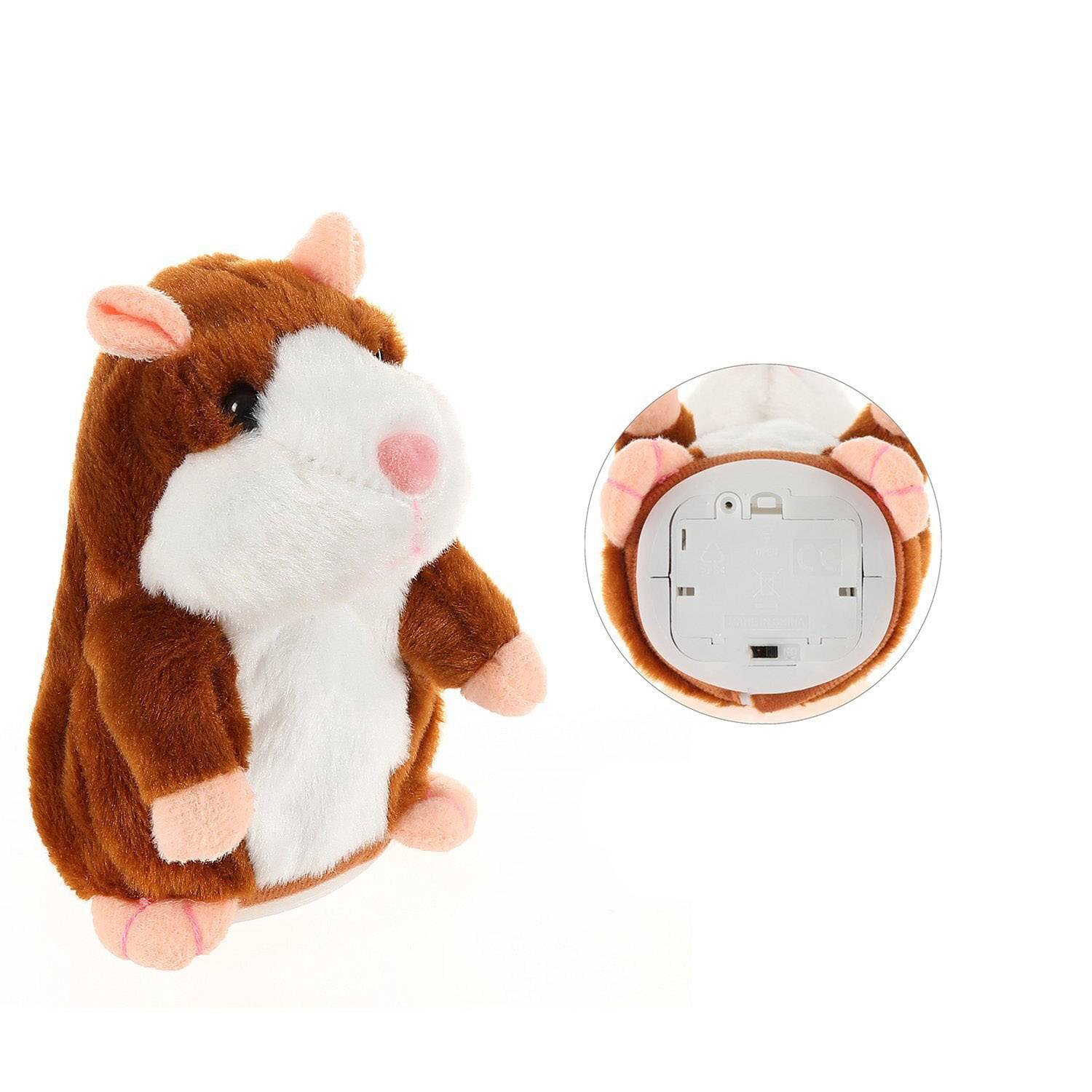 Talking Hamster Plush Toy Best Sellers Toys & Games Color : Grey|Light Brown|Dark Brown 
