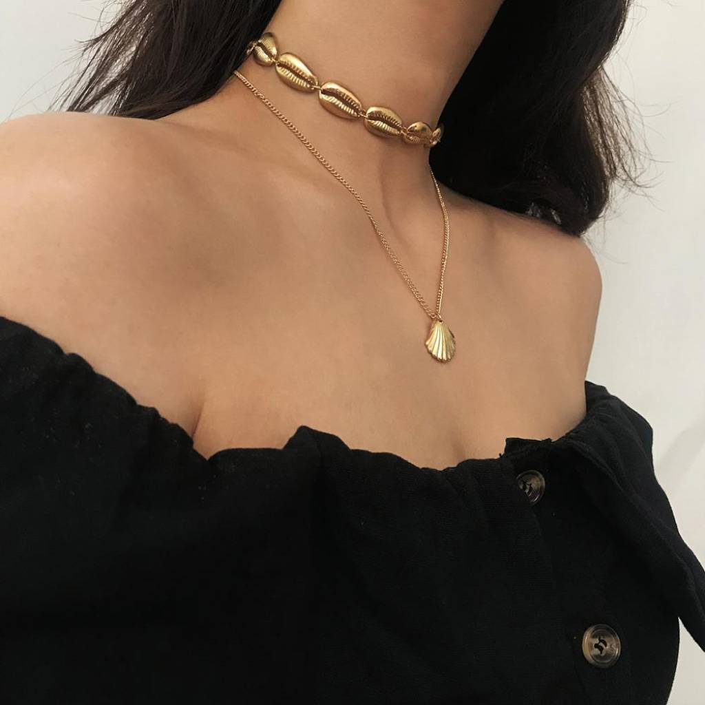 Seashell Necklace Women's Fashion  