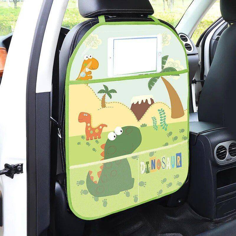 Cute Children Car Anti Kick Mat Car Seat Back Protector Car Accessories Color : Dark Blue|Pink|Blue|Black|Yellow 
