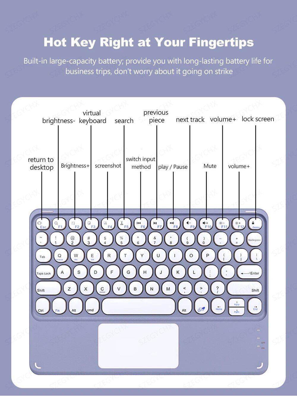 Wireless Bluetooth Keyboard and Mouse Combo for iPad 10.2 & iPad Pro 11 with Protective Case Gadgets & Electronics Color : Black touch-mouse|Blue touch-mouse|Pink touch-mouse|Lavender touch-mouse|Black touch-No mouse|Blue touch-No mouse|Pink touch-No mouse|Lavender touch-Nomouse|Black key-mouse|Blue key-mouse|Pink key-mouse|Lavender key-mouse|Black key-No mouse|blue key-No mouse|Pink key-No mouse|Lavender key-No mouse 